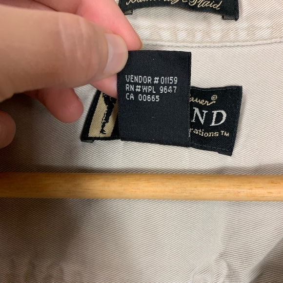 Eddie Bauer Legend Bainbridge Plaid Flannel Button Front Shirt XXL TALL *FLAWED - Picture 5 of 12